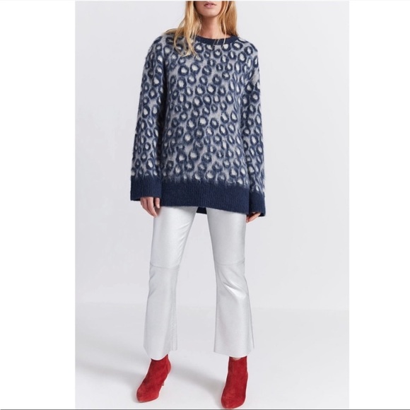 NWT Current/Elliot The Cali Sweater in Leopard Print - Picture 3 of 14